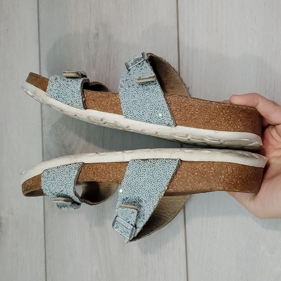 Birkenstock Birkis Women Comfort Glitter Straps Sandals Flip Flop shoes sz 38/7 - Picture 9 of 12